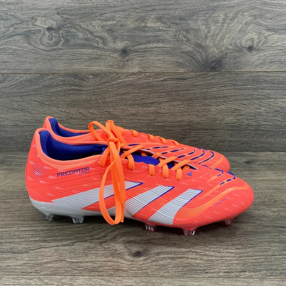 Adidas Predator Pro FG Soccer Cleats Mens 8.5 Orange Blue JI1196 HybridTouch